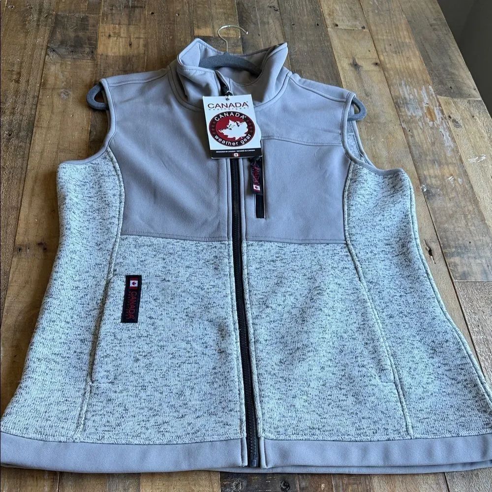 Canada Weather Gear Light Gray Vest SIZE M